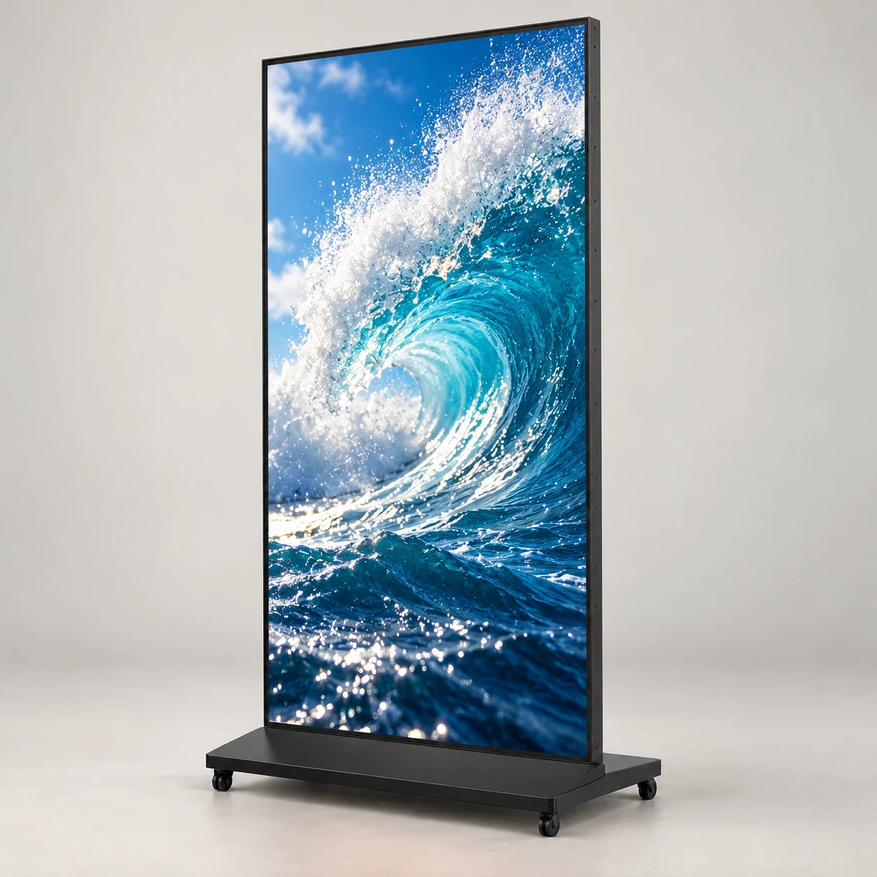 85-inch Floor-standing LCD reference-based product render
