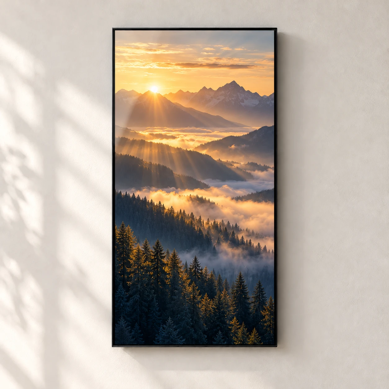 55-inch Wall-mounted LCD reference-based product render